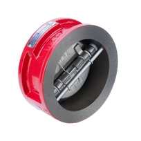 Обратный клапан двухстворчатый межфланцевый REON тип RSV30RED-T DN200 PN16